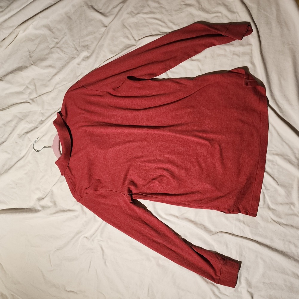 Polo Ralph Lauren Long Sleeve Polo Shirt‎ Casual Classic Red Size M - Picture 2 of 6